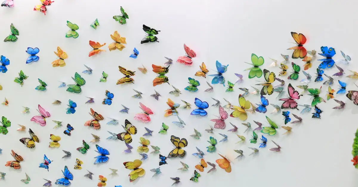 Vlinders voor aan de muur buiten kopen | Decoratie